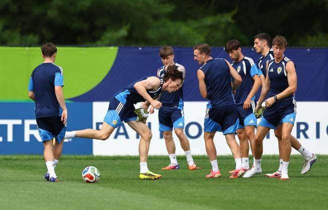 Scott McTominay of Scotland Scotland Training Session, 2026 FIFA World Cup, WM, Weltmeisterschaft, Fussball Football, Revolution Training Centre, Foxborough, Massachusetts, USA - 12 Jun 2026Foxborough Revolution Training Centre Massachusetts (MA) United States of America EDITORIAL USE ONLY No use with unauthorised audio, video, data, fixture lists, club league logos or live services. Online in-match use limited to 120 images, no video emulation. No use in betting, games or single club league player publications.  Copyright: xMichaelxZemanek Shutterstockx 16919994p