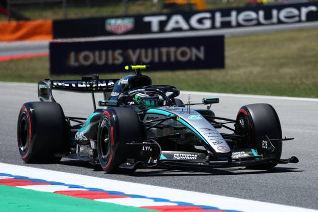 F1 Gran Prix of Catalunya Frederik Vesti of Mercedes-AMG F1 Team on track during practice ahead of the F1 Grand Prix of Catalunya at Montemelo Circuit on June 12, 2026 in Barcelona, Spain. Barcelona Circuit de Catalunya Spain Copyright: xMarcoxCanonierox