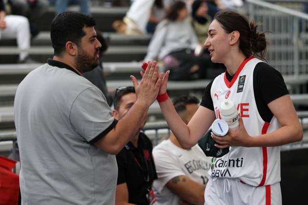 12.June. 2026 – Basketball – FIBA 3x3 World Tour Masters 2026-TUR vs IRL-women-U23 NATIONS LEAGUE Yilmaz (Türkiye) celebration A1 Arena am Heumarkt A1 Arena am Heumarkt ,Vienna Vienna A1 Arena am Heumarkt AUSTRIA