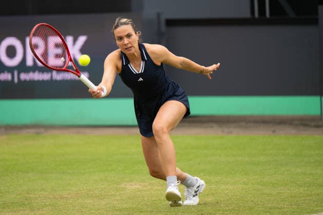 Elena Gabriela Ruse during the match against Barbora Krejcikova, Tennis, Libema Open 2026, WTA Masters 250, 12 06 2026, Rosmalen Grass Court Championships, Centre Court Rosmalen, s Hertogenbosch North Brabant Netherlands Copyright: xkolbert-press MarkusxVerwimpx