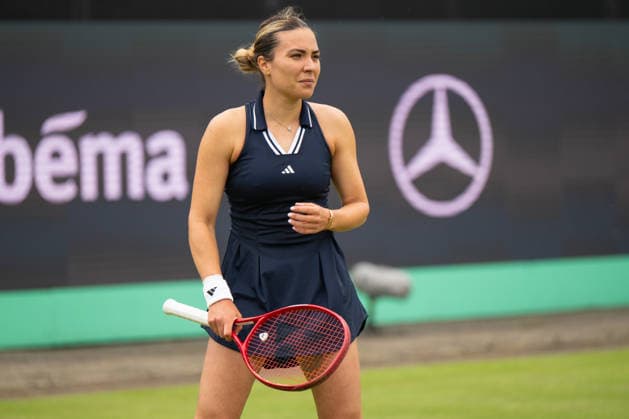 Elena Gabriela Ruse during the match against Barbora Krejcikova, Tennis, Libema Open 2026, WTA Masters 250, 12 06 2026, Rosmalen Grass Court Championships, Centre Court Rosmalen, s Hertogenbosch North Brabant Netherlands Copyright: xkolbert-press MarkusxVerwimpx