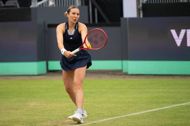 Elena Gabriela Ruse during the match against Barbora Krejcikova, Tennis, Libema Open 2026, WTA Masters 250, 12 06 2026, Rosmalen Grass Court Championships, Centre Court Rosmalen, s Hertogenbosch North Brabant Netherlands Copyright: xkolbert-press MarkusxVerwimpx