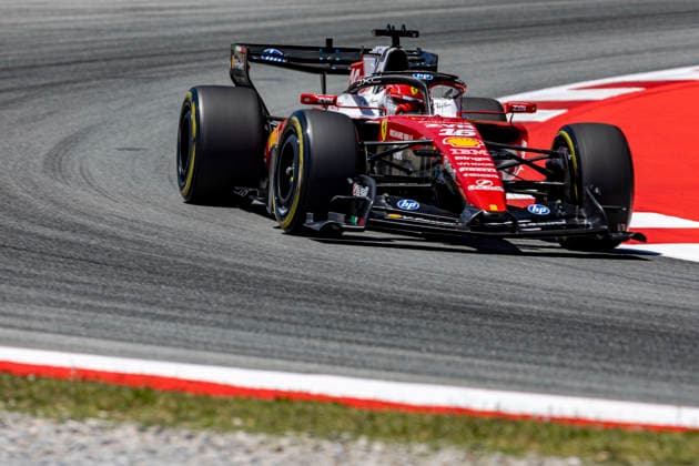 RECORD DATE NOT STATED 12th June 2026: Circuit de Barcelona-Catalunya, Barcelona, Spain; Formula One Barcelona Catalunya Grand Prix, Free Practice Day; Charles Leclerc (16) of Monaco and Scuderia Ferrari HP during free practice 1 StephenxBlackberry