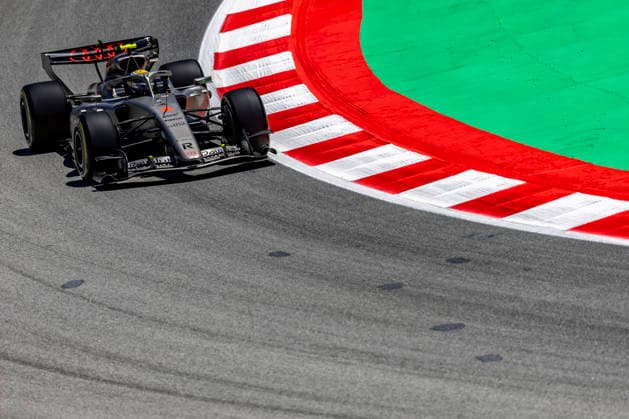 RECORD DATE NOT STATED 12th June 2026: Circuit de Barcelona-Catalunya, Barcelona, Spain; Formula One Barcelona Catalunya Grand Prix, Free Practice Day; Gabriel Bortoleto (5) of Brazil and Audi Revolut F1 Team during free practice 1 StephenxBlackberry