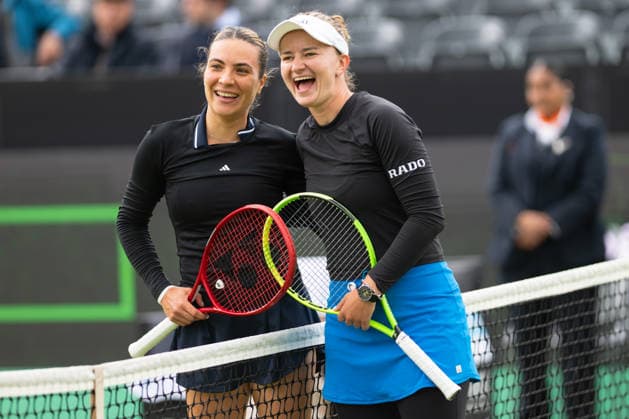 Elena Gabriela Ruse before the match with Barbora Krejcikova, Tennis, Libema Open 2026, WTA Masters 250, 12 06 2026, Rosmalen Grass Court Championships, Centre Court, Tennis, Libema Open 2026, WTA Masters 250, 12 06 2026, Rosmalen Grass Court Championships, Centre Court Rosmalen, s Hertogenbosch North Brabant Netherlands Copyright: xkolbert-press MarkusxVerwimpx
