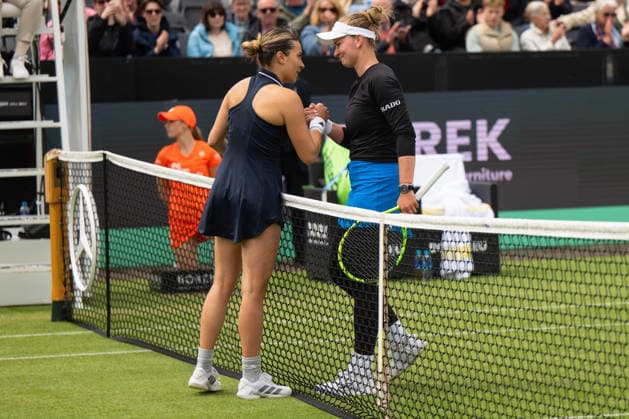 Elena Gabriela Ruse congratulates after the match against Barbora Krejcikova, Tennis, Libema Open 2026, WTA Masters 250, 12 06 2026, Rosmalen Grass Court Championships, Centre Court Rosmalen, s Hertogenbosch North Brabant Netherlands Copyright: xkolbert-press MarkusxVerwimpx