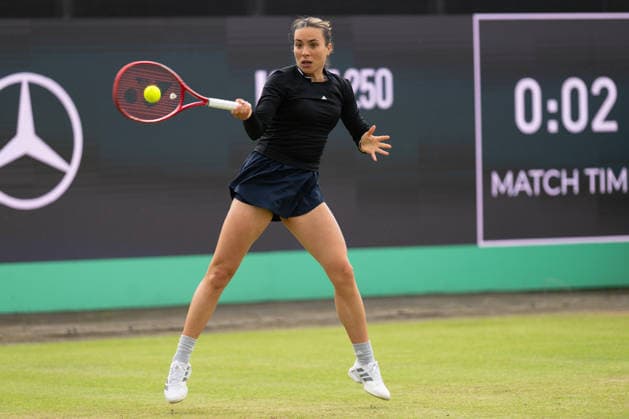 Elena Gabriela Ruse in match against Barbora Krejcikova, Tennis, Libema Open 2026, WTA Masters 250, 12 06 2026, Rosmalen Grass Court Championships, Centre Court Rosmalen, s Hertogenbosch North Brabant Netherlands Copyright: xkolbert-press MarkusxVerwimpx