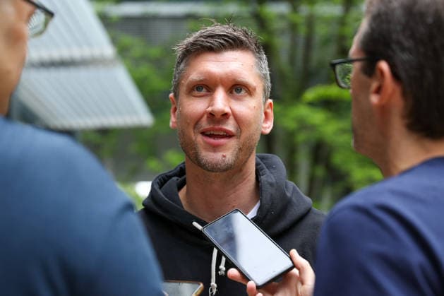 12 06 2026, xgox, Handball EHF Champions League Media Day and final training emspor, f l Niklas Landin Aalborg, 1 Cologne