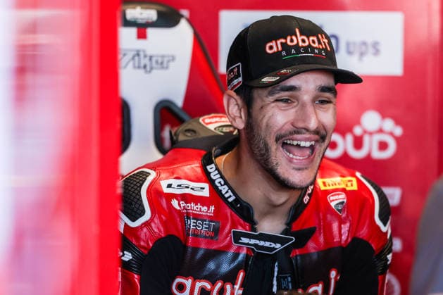 FIM SBK Superbike World Championship, WM, Weltmeisterschaft in Misano Adriatico, Italy - 12 Jun 2026 Iker Lecuona of Aruba.it Racing - Ducati with Ducati Panigale V4R seen during FIM SBK Superbike World Championship Pirelli Emilia-Romagna Round 7 Free Practice 1 at Misano World Circuit Marco Simoncelli. Misano Adriatico Italy Copyright: xFabrizioxCarabellix xSOPAxImagesx 20260612R3FC0120_IkerLecuona