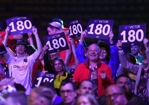 12 06 2026, xhbx, Dart World Cup of Darts 2026, v l Dart Fans, Spectators, Mood, Disguise, Costumes, Shield 180 DFL DFB REGULATIONS PROHIBIT ANY USE OF PHOTOGRAPHS as IMAGE SEQUENCES and or QUASI VIDEO Frankfurt