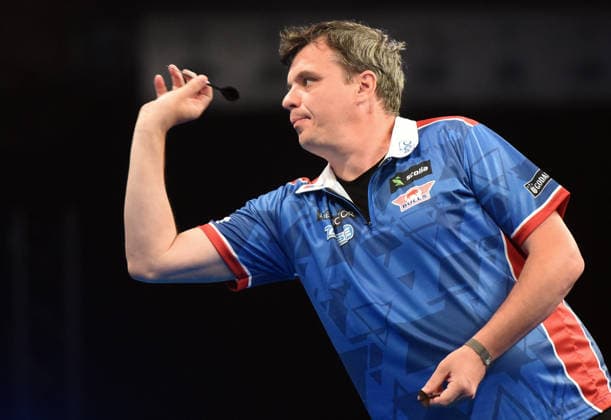 12 06 2026, xhbx, Dart World Cup of Darts 2026, v l Benjamin Pratnemer Slovenia DFL DFB REGULATIONS PROHIBIT ANY USE OF PHOTOGRAPHS as IMAGE SEQUENCES and or QUASI VIDEO Frankfurt