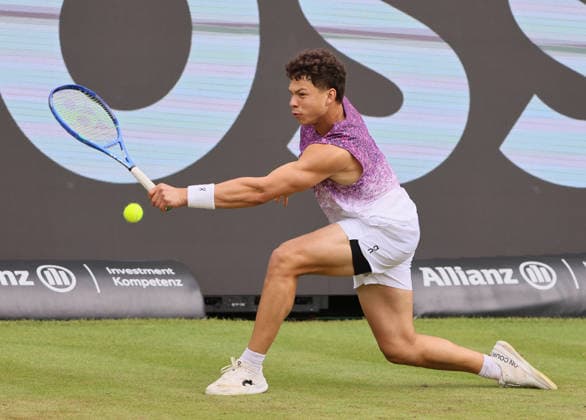 12 06 2026, Boss Open 2026, ATP Tour 250 Stuttgart, TTC Weissenhof, Tennis, Sport, in the picture Ben Shelton USA