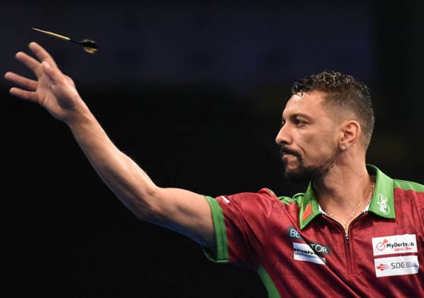 12 06 2026, xhbx, Dart World Cup of Darts 2026, v l Luis Camacho Portugal DFL DFB REGULATIONS PROHIBIT ANY USE OF PHOTOGRAPHS as IMAGE SEQUENCES and or QUASI VIDEO Frankfurt