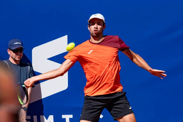 TENNIS : Open Sopra Steria - Lyon Villeurbanne 12 06 2026 Le colombien Daniel Elahi GALAN affronte le belge Kimmer COPPEJANS en 1 4 de finale du tournoi de tennis ATP, Tennis Herren Challenger Tour, Open Sopra Steria Ã Lyon-Villeurbanne, le 12 06 2026. Photo Sandrine Thesillat PsNewZ  Copyright: xSandrinexTHESILLATx