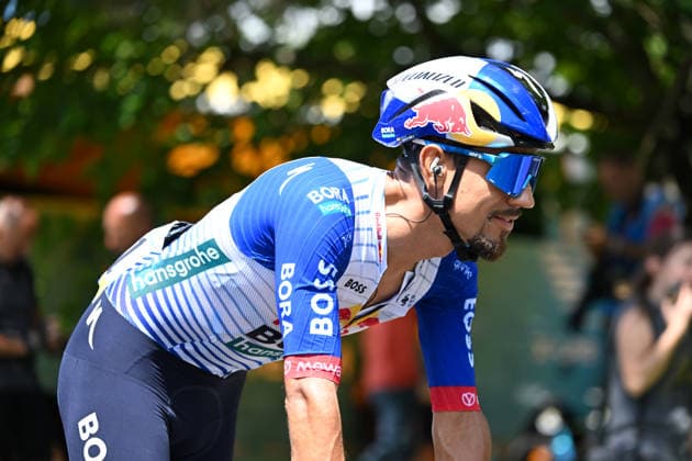 Tour Auvergne - Rhone-Alpes 2026 Stage 6 Daniel Felipe Martinez poveda Team BORA during the 6th stage of the Tour Auvergne-Rhone-Alpes cycling race , 182,3km between Saint-Vulbas and Crest-Voland in the French Alps on June 12, 2026. SAINT VULBASFrance  Copyright: xMouradxAllilix