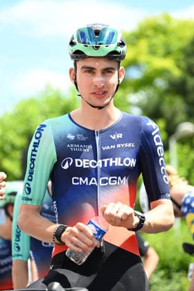 Tour Auvergne - Rhone-Alpes 2026 Stage 6 Decathlon CMA CGM Team s French rider Paul Seixas during the 6th stage of the Tour Auvergne-Rhone-Alpes cycling race , 182,3km between Saint-Vulbas and Crest-Voland in the French Alps on June 12, 2026. SAINT VULBASFrance  Copyright: xMouradxAllilix