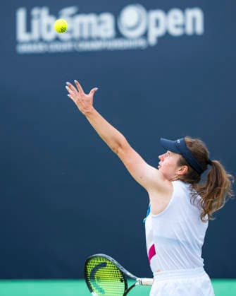 2026-06-12 - Libema Open 2026 , - JUNE 12: Daria Snigur of Ukraine during the Libema Open 2026 at the Autotron on June 12, 2026 in Rosmalen, Netherlands Content not available for redistribution in The Netherlands directly or indirectly through any third parties. Copyright: xEwoutxPahudxdexMortangesx