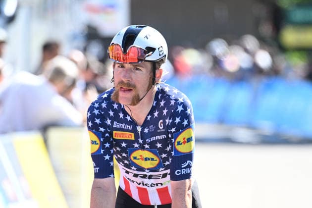 Sport Bilder des Tages 12-06-2026 Tour Auvergne - Rhone Alpes; Tappa 06 Saint Vulbas - Crest Voland; 2026, Lidl - Trek; Simmons, Quinn; Crest Voland; 