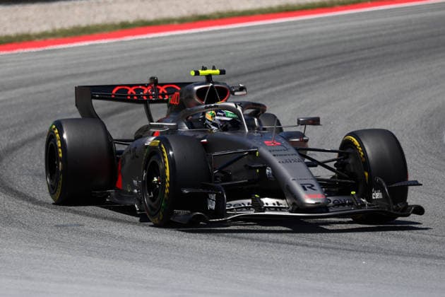 F1 Gran Prix of Catalunya Gabriel Bortoleto of Audi Revolut F1 Team on track during practice ahead of the F1 Grand Prix of Catalunya at Montemelo Circuit on June 12, 2026 in Barcelona, Spain. Barcelona Circuit de Catalunya Spain Copyright: xMarcoxCanonierox