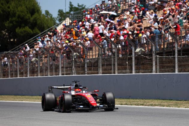 F1 Gran Prix of Catalunya Charles Leclerc of Scuderia Ferrari HP on track during practice ahead of the F1 Grand Prix of Catalunya at Montemelo Circuit on June 12, 2026 in Barcelona, Spain. Barcelona Circuit de Catalunya Spain Copyright: xMarcoxCanonierox