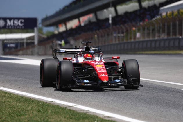 F1 Gran Prix of Catalunya Charles Leclerc of Scuderia Ferrari HP on track during practice ahead of the F1 Grand Prix of Catalunya at Montemelo Circuit on June 12, 2026 in Barcelona, Spain. Barcelona Circuit de Catalunya Spain Copyright: xMarcoxCanonierox