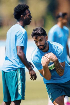 Treino da Seleção Brasileira NOVA JERSEY, NJ - 12.06.2026: TREINO DA SELEcaO BRASILEIRA - Lucas Paqueta during a training session with the Brazilian national team, Nationalteam at the New York Red Bulls training center in Morristown, New Jersey, United States. The Brazilian team will face Morocco tomorrow in the first round of Group C of the 2026 FIFA World Cup, WM, Weltmeisterschaft, Fussball (Photo: Marcelo Machado de Melo Fotoarena) x2960552x  MarceloxMachadoxdexMelo