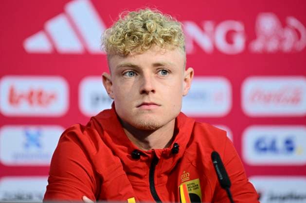 Belgian national football team - 2026 FIFA World Cup, WM, Weltmeisterschaft, Fussball - media activities 12 06 2026 RENTON, UNITED STATES OF AMERICA - JUNE 12 : Seys Joaquin defender of Belgium pictured during a press conference, PK, Pressekonferenz at the training grounds of the Belgian national football team during the 2026 FIFA World Cup on June 12, 2026 in Renton, United States of America, 12 06 2026 Renton United States of America  Copyright: xJanxDexMeuleneirx