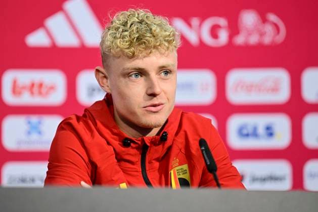 Belgian national football team - 2026 FIFA World Cup, WM, Weltmeisterschaft, Fussball - media activities 12 06 2026 RENTON, UNITED STATES OF AMERICA - JUNE 12 : Seys Joaquin defender of Belgium pictured during a press conference, PK, Pressekonferenz at the training grounds of the Belgian national football team during the 2026 FIFA World Cup on June 12, 2026 in Renton, United States of America, 12 06 2026 Renton United States of America  Copyright: xJanxDexMeuleneirx
