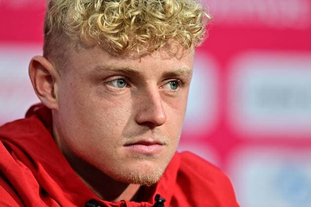 Belgium s Joaquin Seys pictured during a press conference, PK, Pressekonferenz of Belgian national soccer team Red Devils in their base camp, home of the Seattle Sounders, Renton, Seattle, USA, on Friday 12 June 2026. The Red Devils prepare for the 2026 FIFA World Cup, WM, Weltmeisterschaft, Fussball DIRKxWAEM  x177369968x