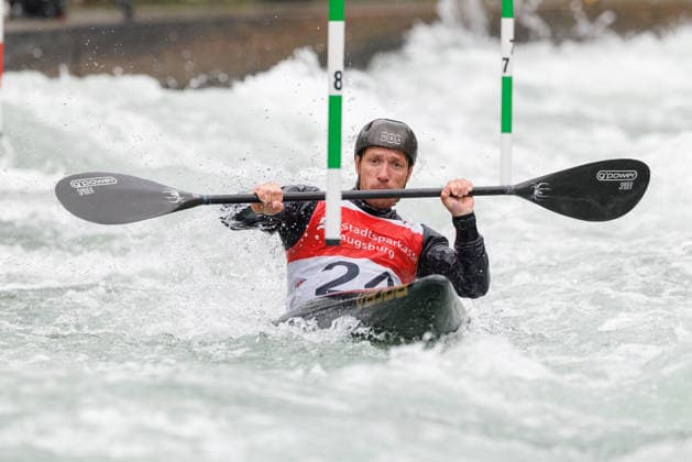 Martin Halcin SVK at ICF CANOE SLALOM WORLD CUP, Canoeing, Men, Kayak, 2026, on 12 06 2026 in Augsburg, Eiskanal Bayern Germany