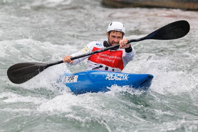Benjamin Pope AUS at ICF CANOE SLALOM WORLD CUP, Canoeing, Men, Kayak, 2026, on 12 06 2026 in Augsburg, Eiskanal Bayern Germany