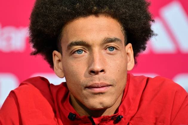 Belgium s Axel Witsel pictured during a press conference, PK, Pressekonferenz of Belgian national soccer team Red Devils in their base camp, home of the Seattle Sounders, Renton, Seattle, USA, on Friday 12 June 2026. The Red Devils prepare for the 2026 FIFA World Cup, WM, Weltmeisterschaft, Fussball DIRKxWAEM  x177371482x