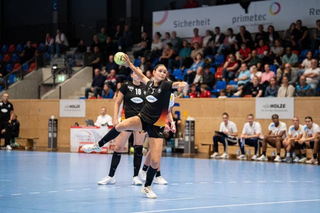 U20 Women National Team Germany GER vs U20 Women National Team France FRA , Handball, Four Nations Tournament, 12 6 2026, Season 2025 2026, Hannover Chiara Rohr Germany U20 Women, 07, plays at HSG Bensheim Auerbach in a 7 meter throw Hannover Sportzentrum Vinnhorst Germany