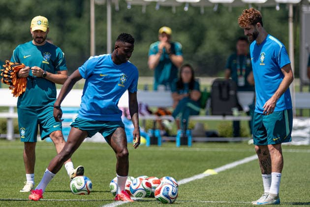 Brazilian Team training at their New Jersey base the Columbia Park Training Facility in Morristown, NJ, United States. (Photo by Riquelve Nata SPP)  Copyright: xRiquelvexNata SPPx Sportspressphoto_SPR165261