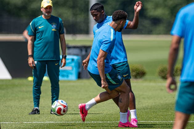 Brazilian Team training at their New Jersey base the Columbia Park Training Facility in Morristown, NJ, United States. (Photo by Riquelve Nata SPP)  Copyright: xRiquelvexNata SPPx Sportspressphoto_SPR165257
