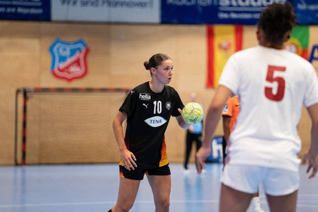 U20 Women National Team Germany GER vs U20 Women National Team France FRA , Handball, Four Nations Tournament, 12 6 2026, Season 2025 2026, Hannover Lara Daeuble Germany U20 Women, 10, plays for Frisch Auf Goeppingen at Spielaufbau Hannover Sportzentrum Vinnhorst Germany