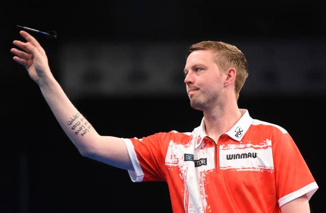 11 06 2026, xhbx, Dart World Cup of Darts 2026, v l Andreas toft Jorgensen Denmark DFL DFB REGULATIONS PROHIBIT ANY USE OF PHOTOGRAPHS as IMAGE SEQUENCES and or QUASI VIDEO Frankfurt
