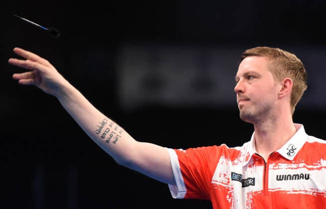 11 06 2026, xhbx, Dart World Cup of Darts 2026, v l Andreas toft Jorgensen Denmark DFL DFB REGULATIONS PROHIBIT ANY USE OF PHOTOGRAPHS as IMAGE SEQUENCES and or QUASI VIDEO Frankfurt