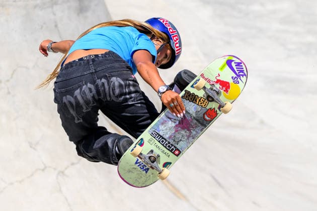 Sky Brown of Great Britain competes in the quarter finals of the women s park skateboard World Cup at Ostia Park in Rome (Italy), June 12, 2026. andreaxstaccioli