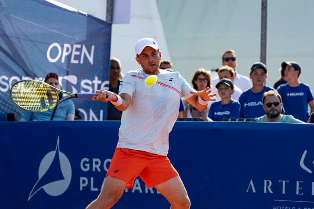 TENNIS : Open Sopra Steria - Lyon Villeurbanne 12 06 2026 ClÃ ment Tabur lors du tournoi de tennis ATP, Tennis Herren Challenger Tour, Open Sopra Steria Ã Lyon-Villeurbanne, le 12 06 2026. Photo Sandrine Thesillat PsNewZ  Copyright: xSandrinexTHESILLATx