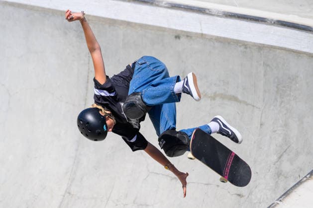 Lillian Erickson of United States of America competes in the quarter finals of the women s park skateboard World Cup at Ostia Park in Rome (Italy), June 12, 2026. andreaxstaccioli