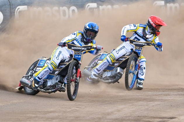 2026.06.12 Lublin Zuzel PGE Ekstraliga sezon 2026 Orlen Oil Motor Lublin - Krono Plast Wlokniarz Czestochowa N z Bartosz Banbor (N) Bartosz Jaworski (C) Foto Wojciech Szubartowski PressFocus 2026.06.12 Lublin Speedway PGE Ekstraliga season 2026 Orlen Oil Motor Lublin - Krono Plast Wlokniarz Czestochowa Bartosz Banbor (N) Bartosz Jaworski (C) Credit: Wojciech Szubartowski PressFocus NEWSPIX.PL --- newspix.pl 