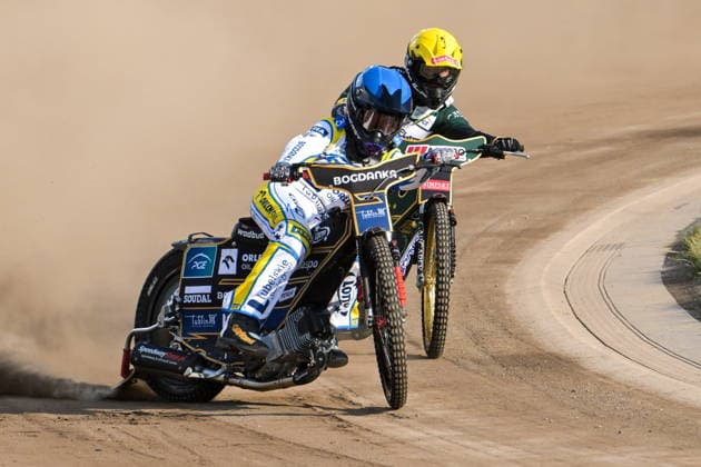 2026.06.12 Lublin Zuzel PGE Ekstraliga sezon 2026 Orlen Oil Motor Lublin - Krono Plast Wlokniarz Czestochowa N z Bartosz Banbor (N) Mads Hansen (Z) Foto Wojciech Szubartowski PressFocus 2026.06.12 Lublin Speedway PGE Ekstraliga season 2026 Orlen Oil Motor Lublin - Krono Plast Wlokniarz Czestochowa Bartosz Banbor (N) Mads Hansen (Z) Credit: Wojciech Szubartowski PressFocus NEWSPIX.PL --- newspix.pl 