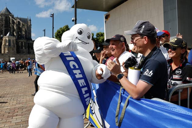 24 HEURES DU MANS 2026 - DRIVERS PARADE Bibendum portrait, during the Drivers Parade of the 24 Hours of Le Mans 2026, 3rd round of the 2026 FIA World Endurance Championship, on June 12, 2026 in Le Mans, France - Le MansFrance  Copyright: xFREDERICxLExFLOCxHx