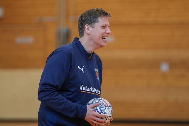 12 06 2026, xgox, Handball EHF Champions League Media Day and final training emspor, f l Nicolej Krickau Berlin, coach Koeln