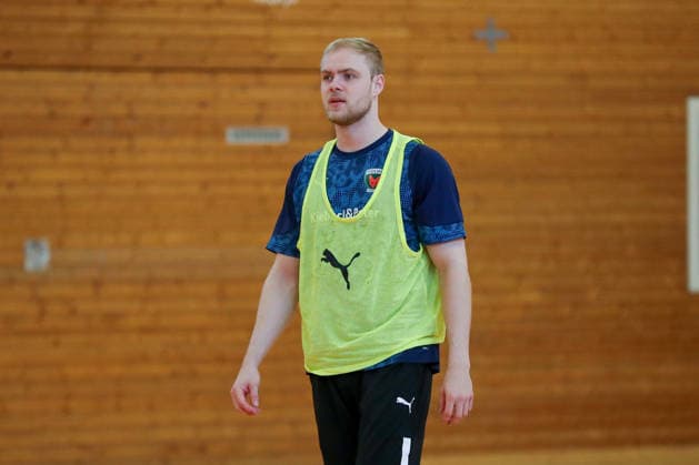 12 06 2026, xgox, Handball EHF Champions League Media Day and final training emspor, v l Matthes Langhoff Berlin, 25 Cologne