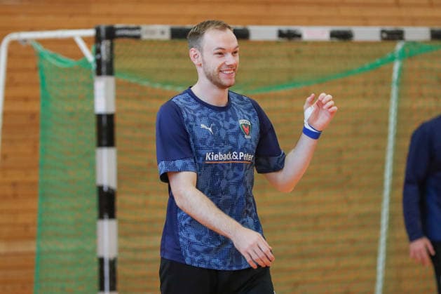 12 06 2026, xgox, Handball EHF Champions League Media Day and final training emspor, v l Mathias Gidsel Berlin, 19 Cologne