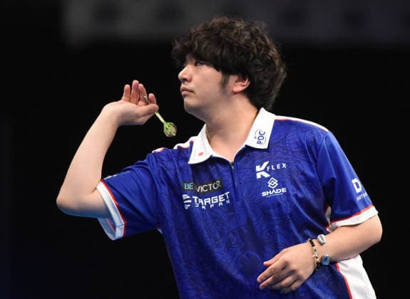 11 06 2026, xhbx, Dart World Cup of Darts 2026, v l Motomu Sakai Japan DFL DFB REGULATIONS PROHIBIT ANY USE OF PHOTOGRAPHS as IMAGE SEQUENCES and or QUASI VIDEO Frankfurt