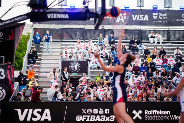 BASKETBALL - FIBA 3x3 World Tour VIENNA,AUSTRIA,12.JUN.26 - BASKETBALL - FIBA 3x3 World Tour. Image shows fans.  GEPAxpictures xEdgarxEisner