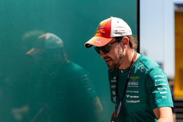 Fernando Alonso Aston Martin Aramco Formula One Team, Spain, 14 , ESP, Formula 1 World Championship, Grand Prix of Barcelona Catalunya, Circuit de Barcelona Catalunya, Practice Day, 2026 season, 12 06 2026 ESP, Formula 1 World Championship, Grand Prix of Barcelona Catalunya, Circuit de Barcelona Catalunya, Practice Day, 2026 season, 12 06 2026 Barcelona Copyright: xEibner-Pressefoto MarcelxFischerx EP_MFI